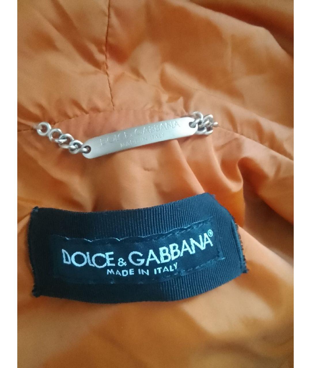 DOLCE&GABBANA Темно-синяя полиамидовая куртка, фото 3