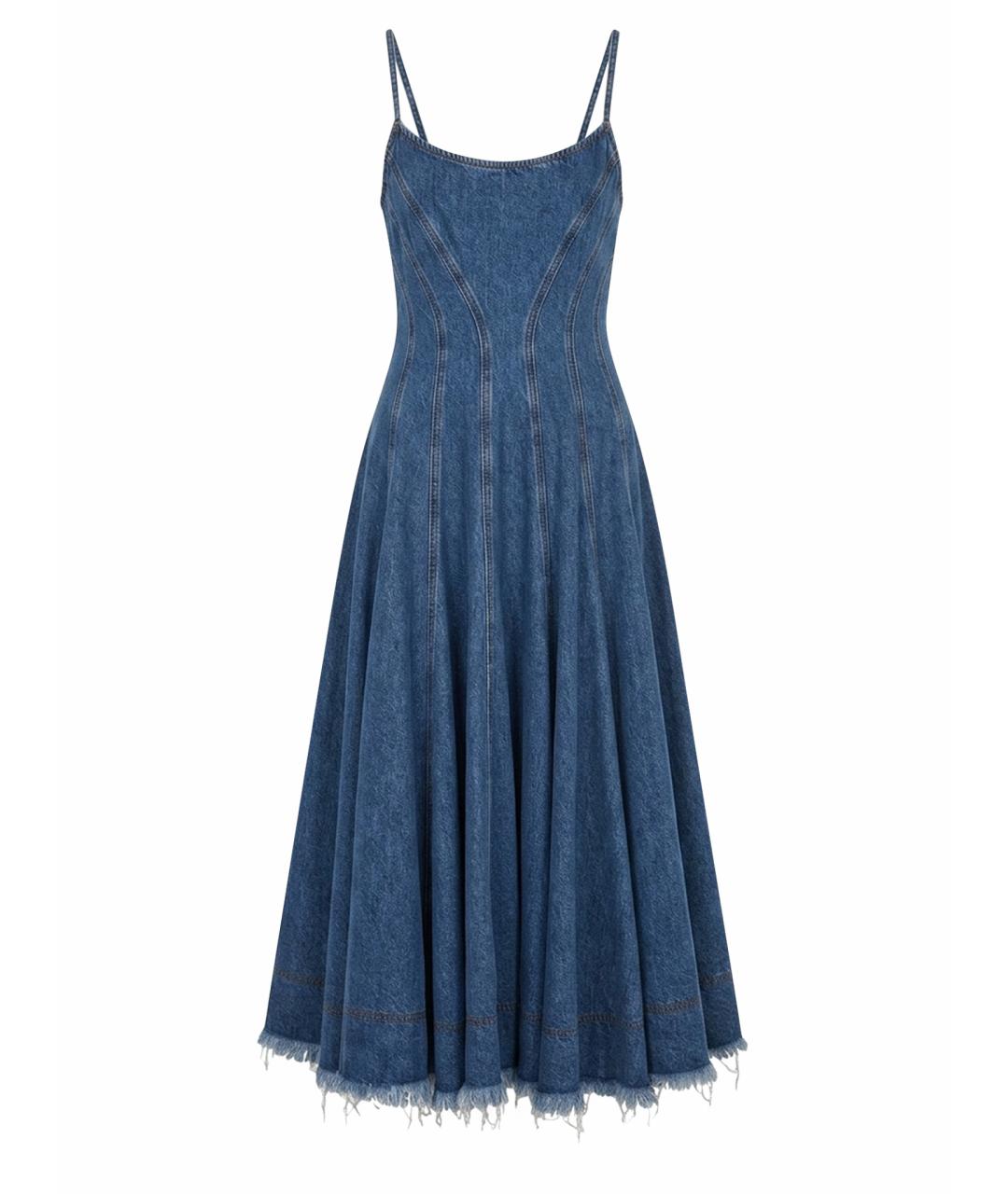 SPORTMAX Синий деним сарафан, фото 1