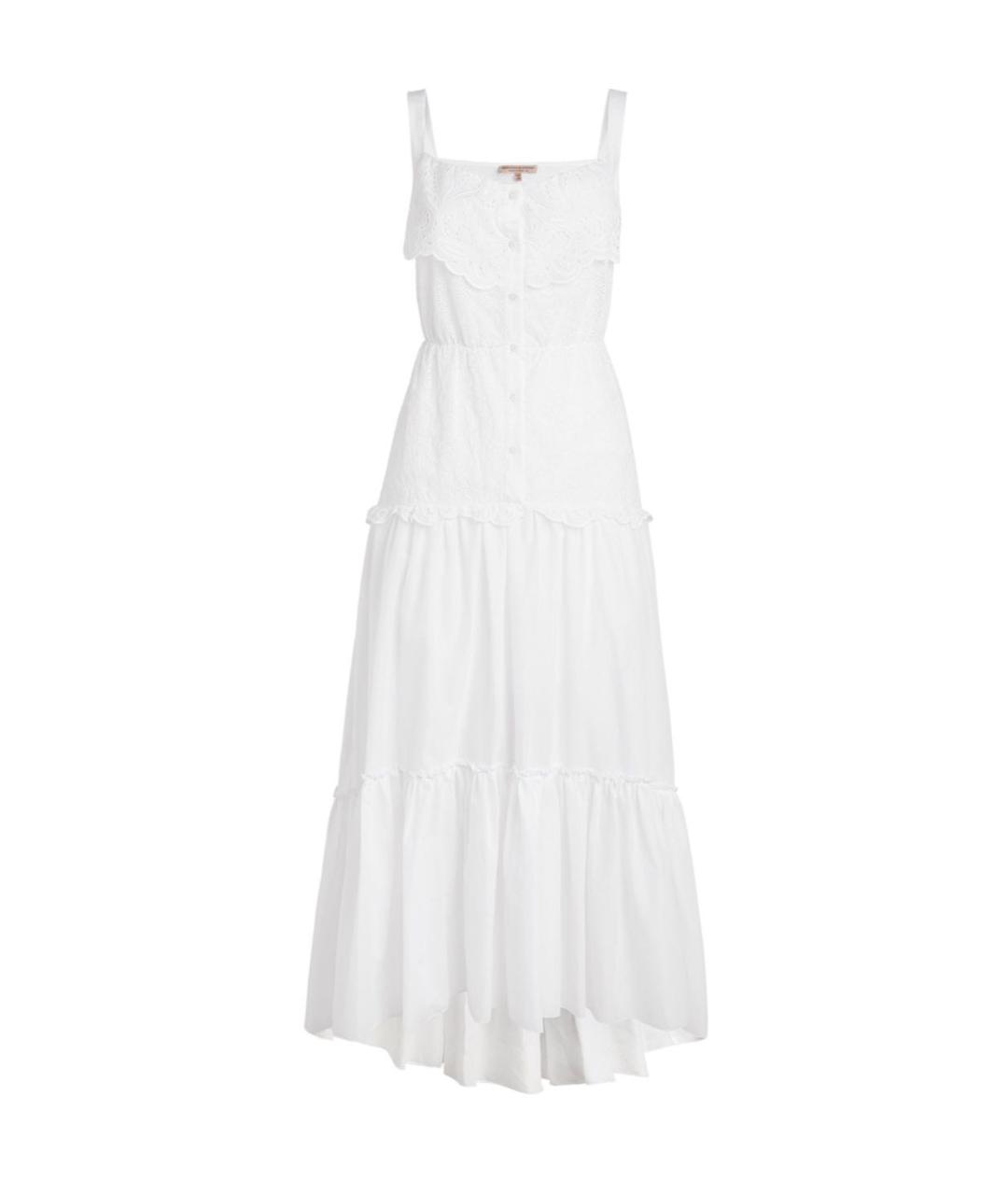 ERMANNO SCERVINO Белый хлопковый сарафан, фото 1