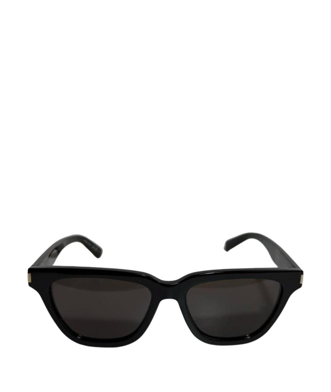 SAINT LAURENT Черные пластиковые солнцезащитные очки, фото 1