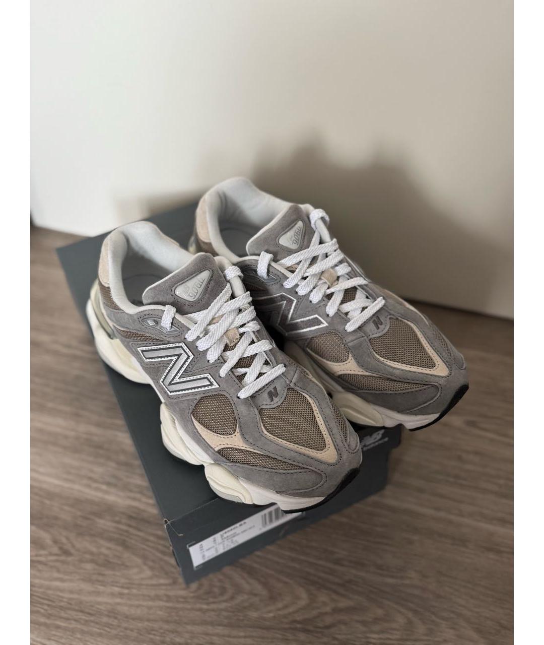 NEW BALANCE Бежевые замшевые кроссовки, фото 2