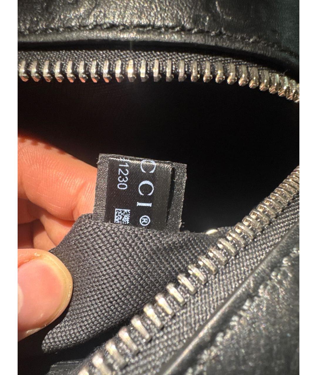 GUCCI Черная кожаная сумка на плечо, фото 6