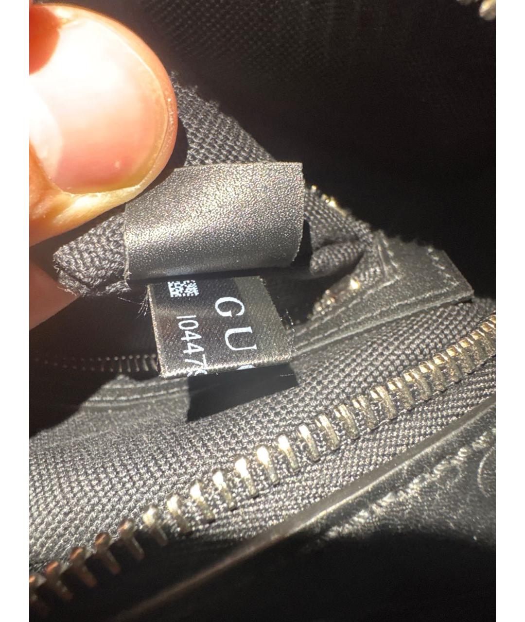 GUCCI Черная кожаная сумка на плечо, фото 7