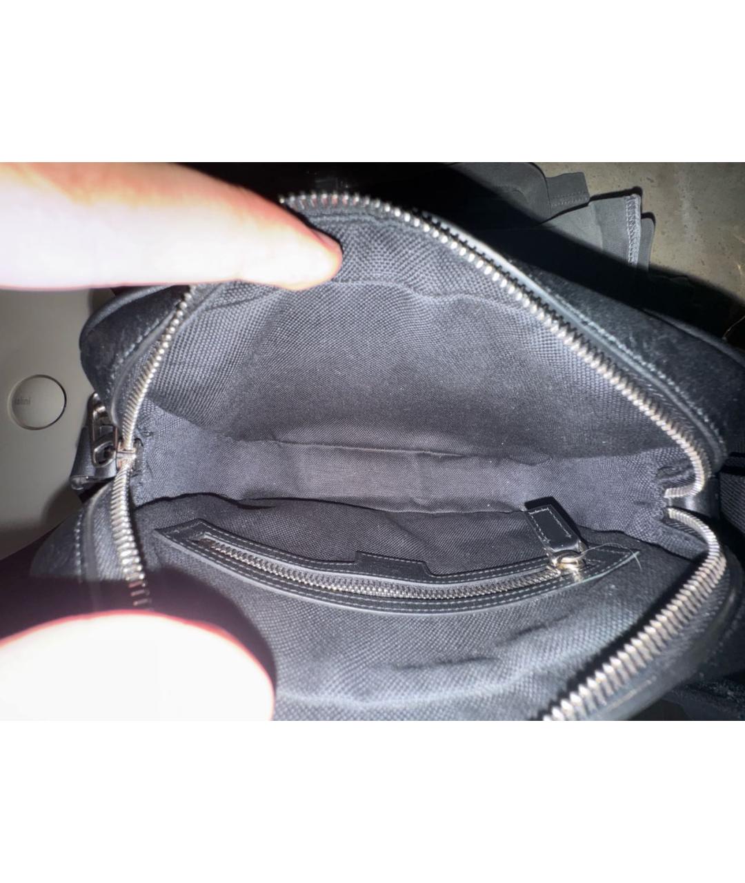 GUCCI Черная кожаная сумка на плечо, фото 4