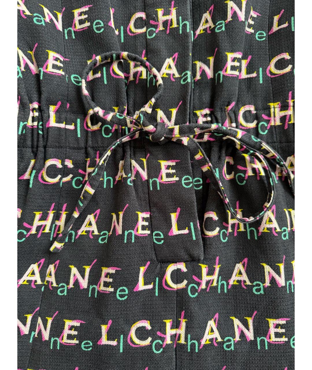 CHANEL Мульти шелковое повседневное платье, фото 6