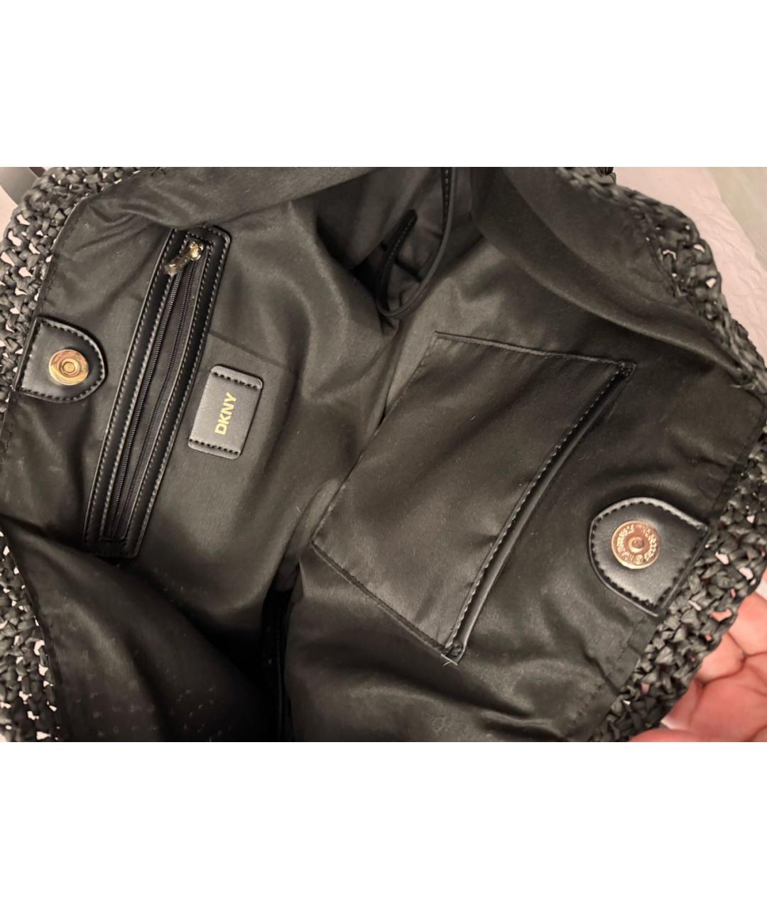 DKNY Черная пляжная сумка, фото 4