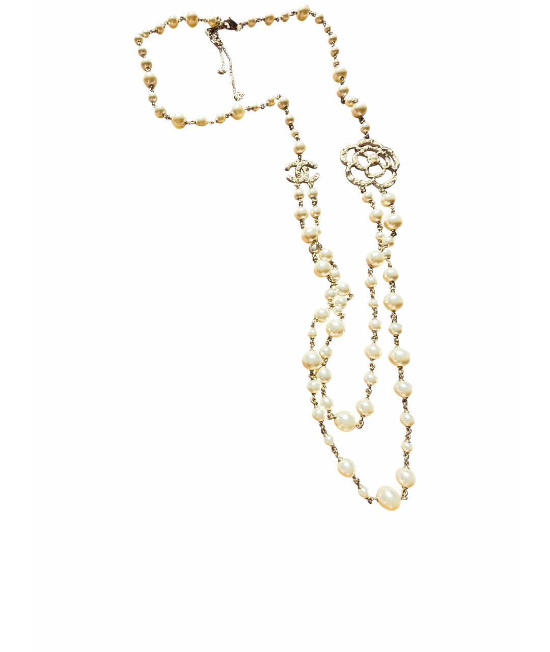 CHANEL Золотое металлическое колье, фото 1