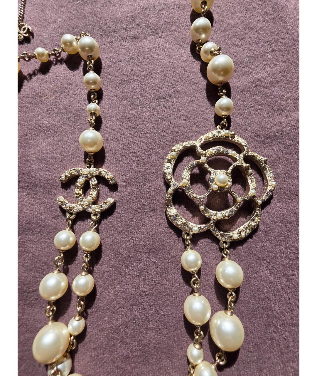 CHANEL Золотое металлическое колье, фото 2