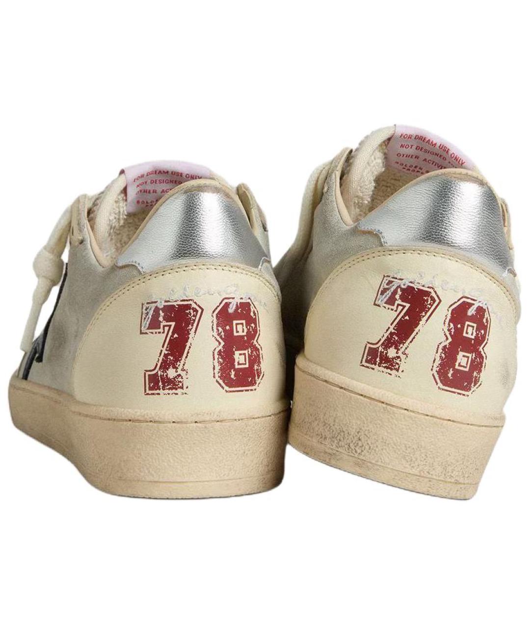 GOLDEN GOOSE DELUXE BRAND Серые замшевые низкие кроссовки / кеды, фото 4