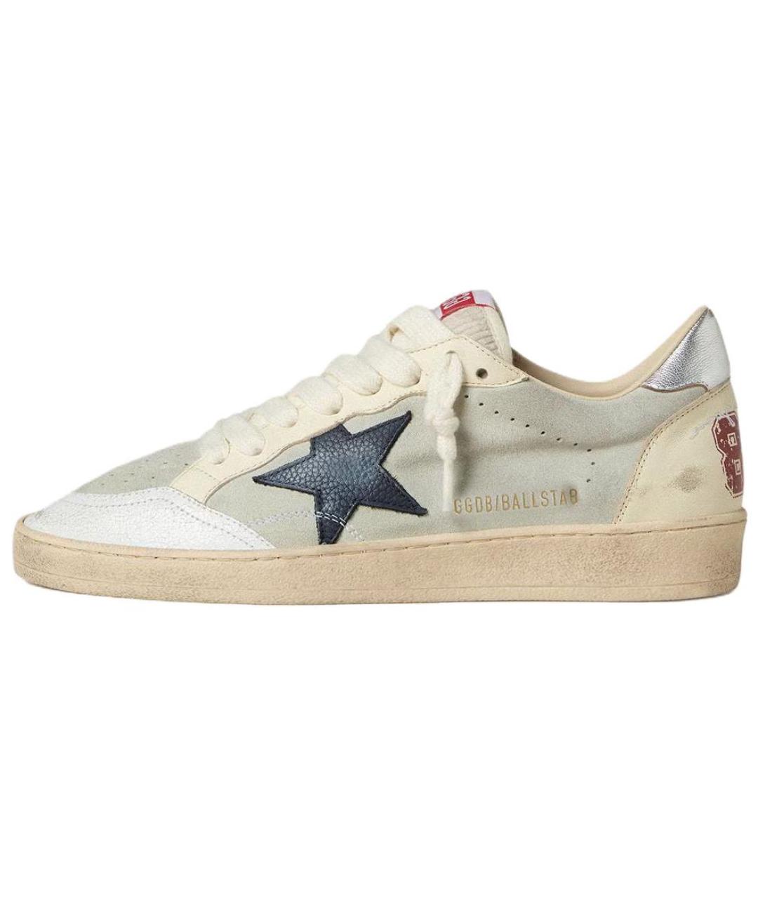 GOLDEN GOOSE DELUXE BRAND Серые замшевые низкие кроссовки / кеды, фото 2