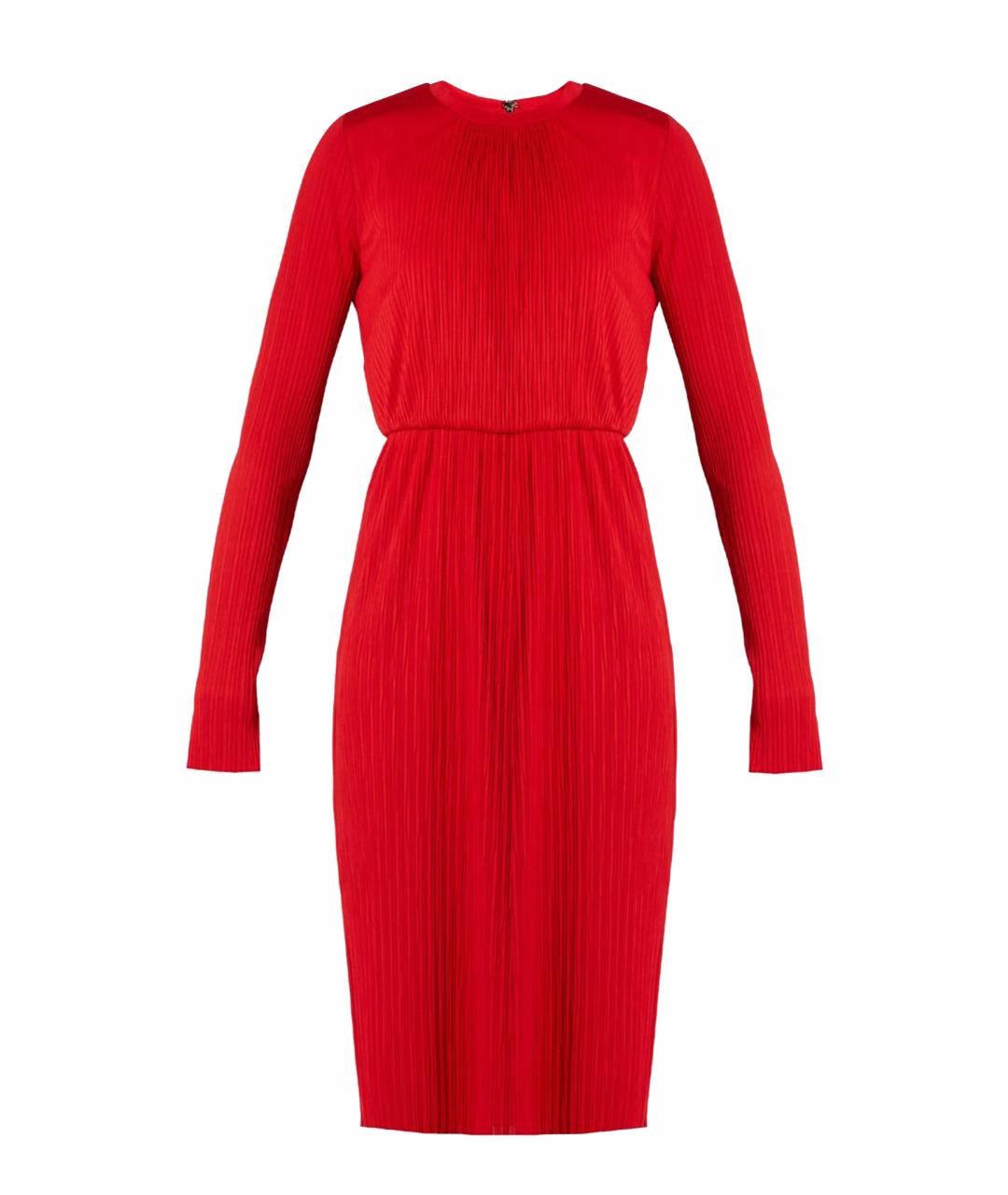 MAX MARA Красное вискозное повседневное платье, фото 1