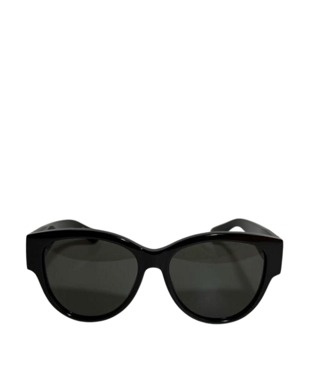 SAINT LAURENT Черные пластиковые солнцезащитные очки, фото 1