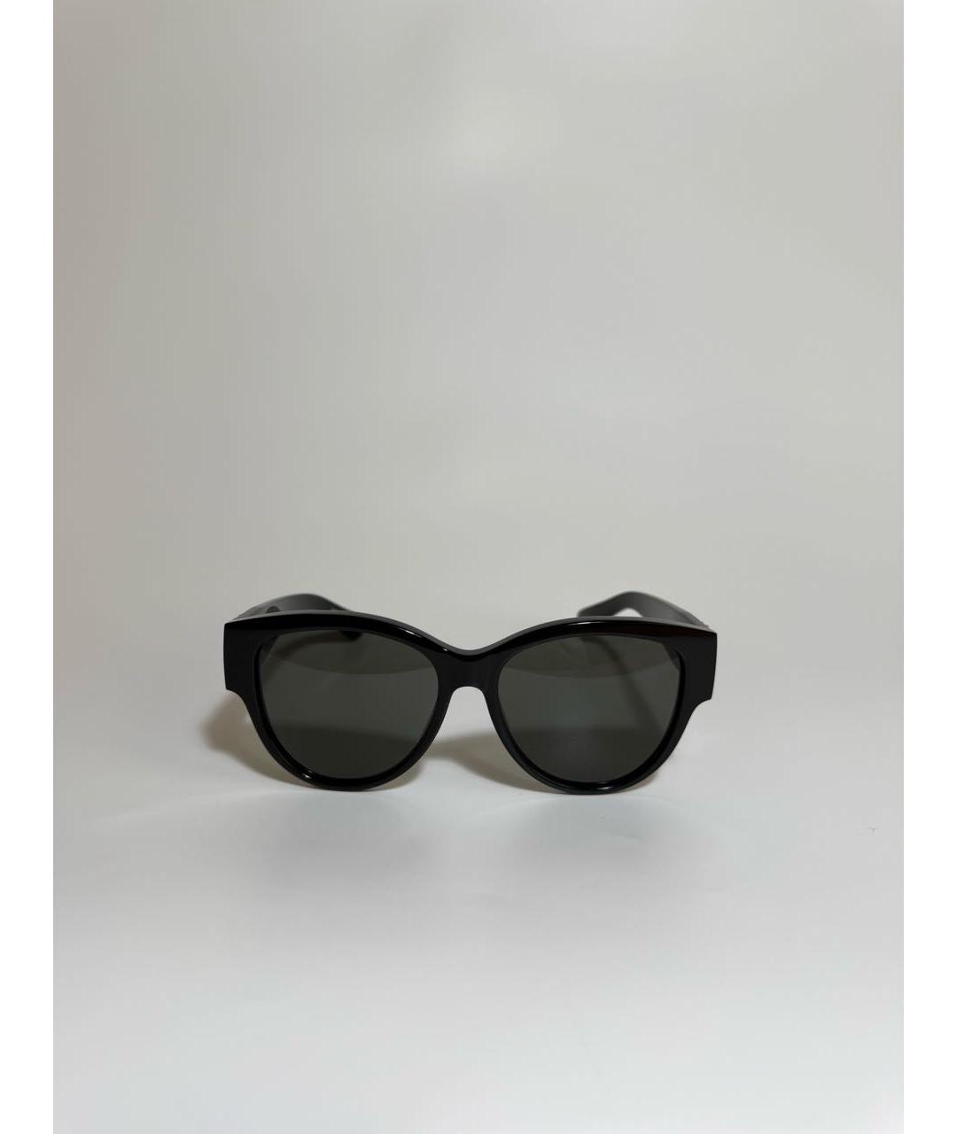 SAINT LAURENT Черные пластиковые солнцезащитные очки, фото 6
