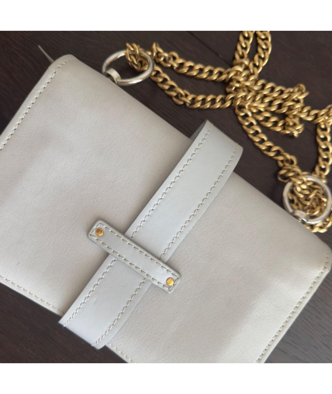 CHLOE Голубая кожаная сумка через плечо, фото 8