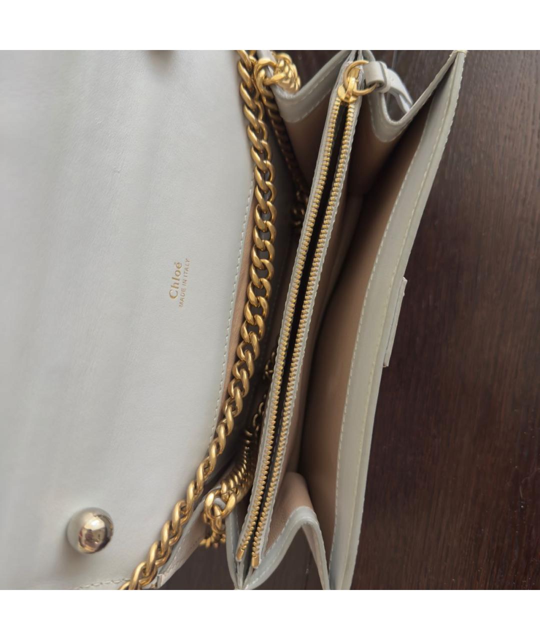 CHLOE Голубая кожаная сумка через плечо, фото 4