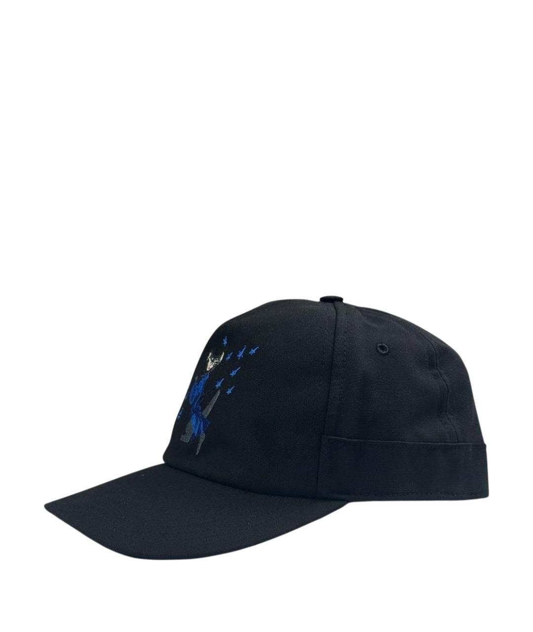 CANALI Черная хлопковая кепка, фото 1