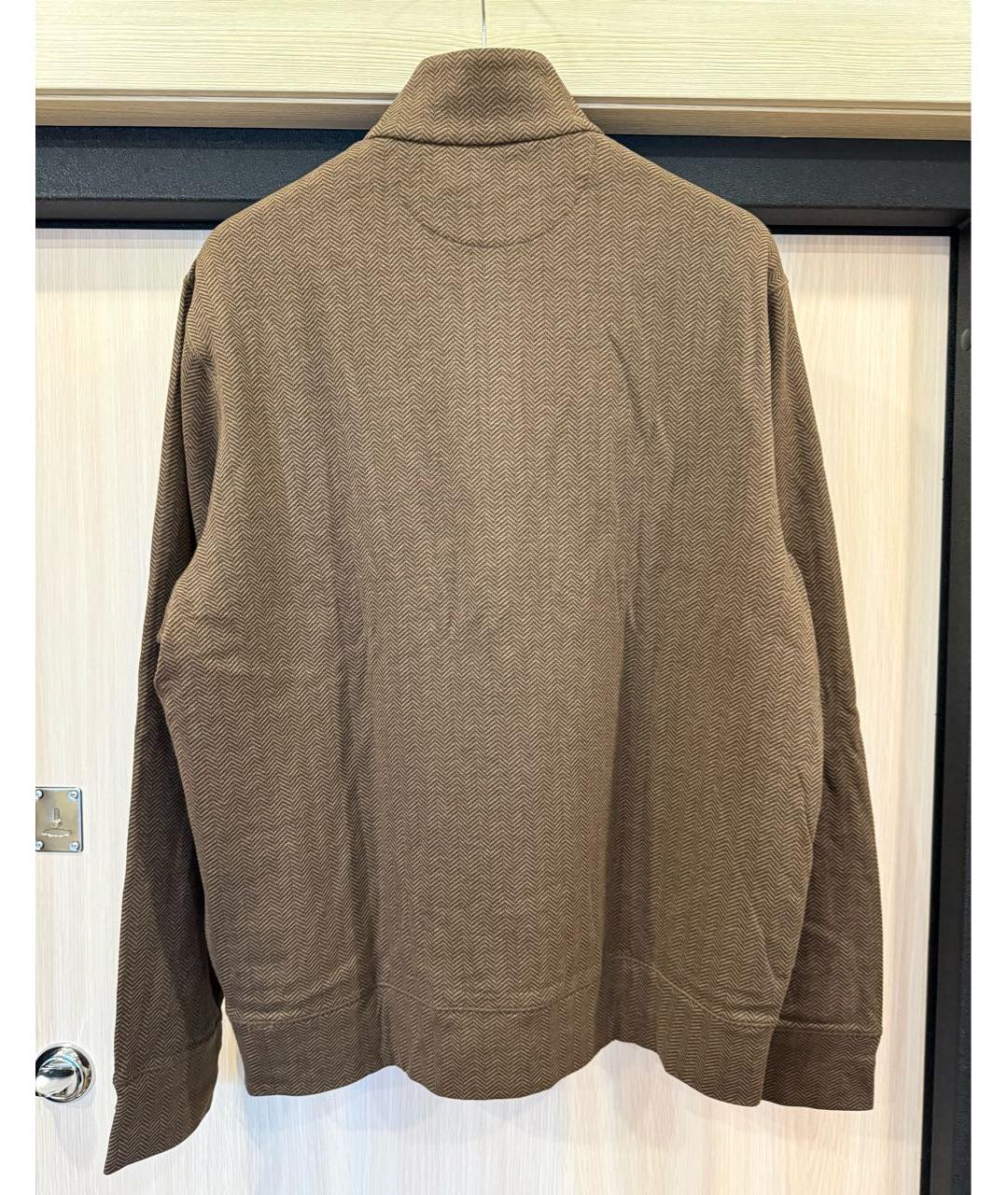 POLO RALPH LAUREN Коричневый хлопковый джемпер / свитер, фото 2