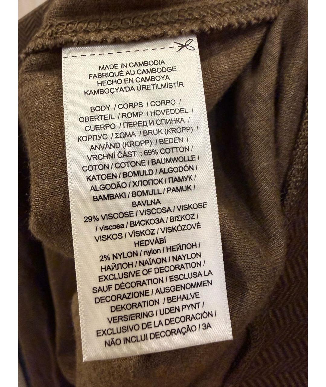 POLO RALPH LAUREN Коричневый хлопковый джемпер / свитер, фото 6