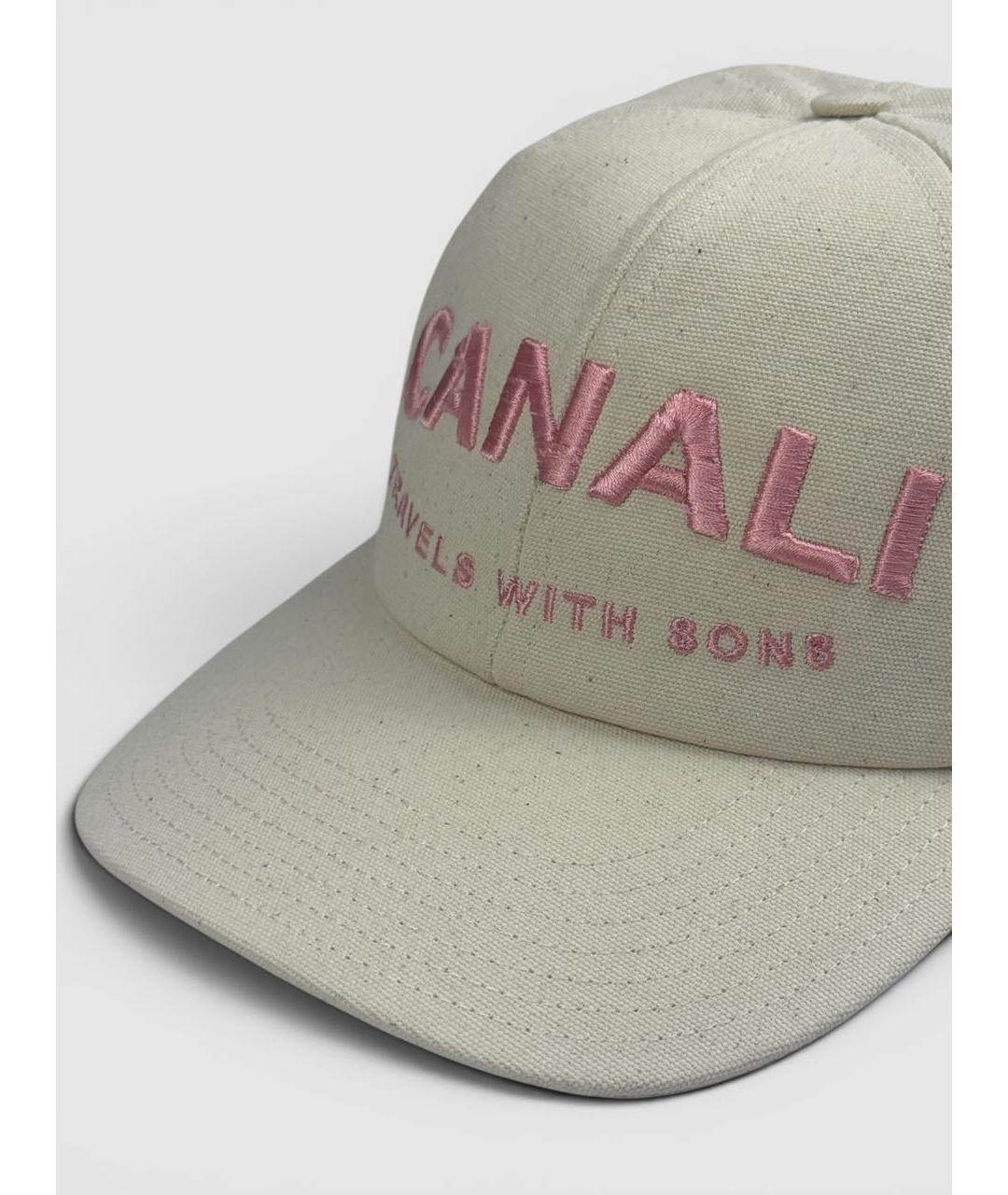 CANALI Бежевая хлопковая кепка/бейсболка, фото 2