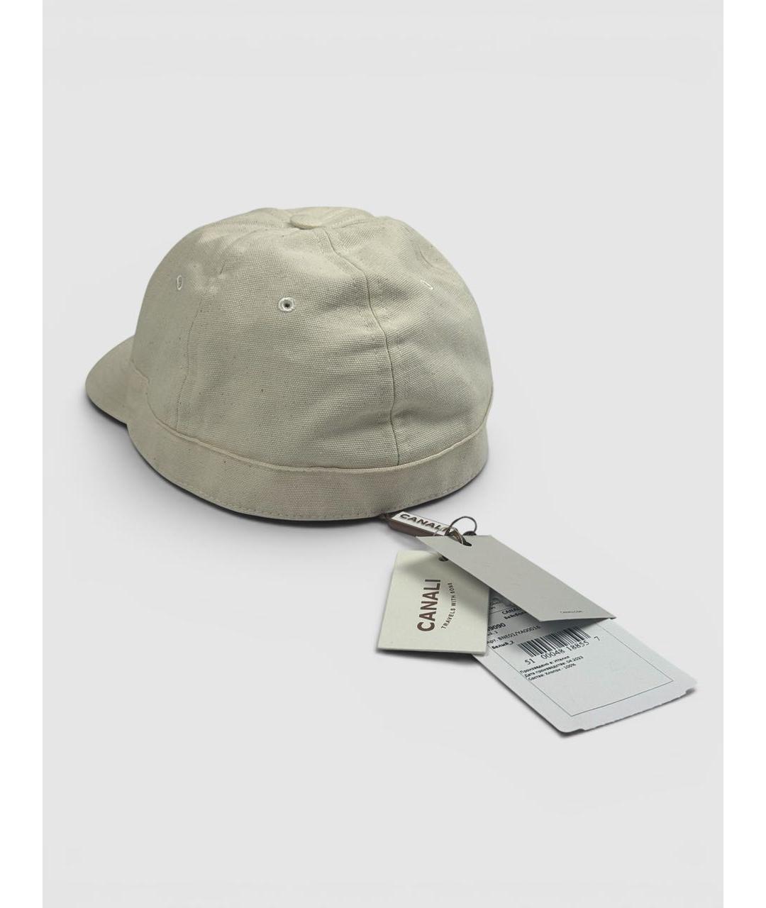 CANALI Бежевая хлопковая кепка/бейсболка, фото 3