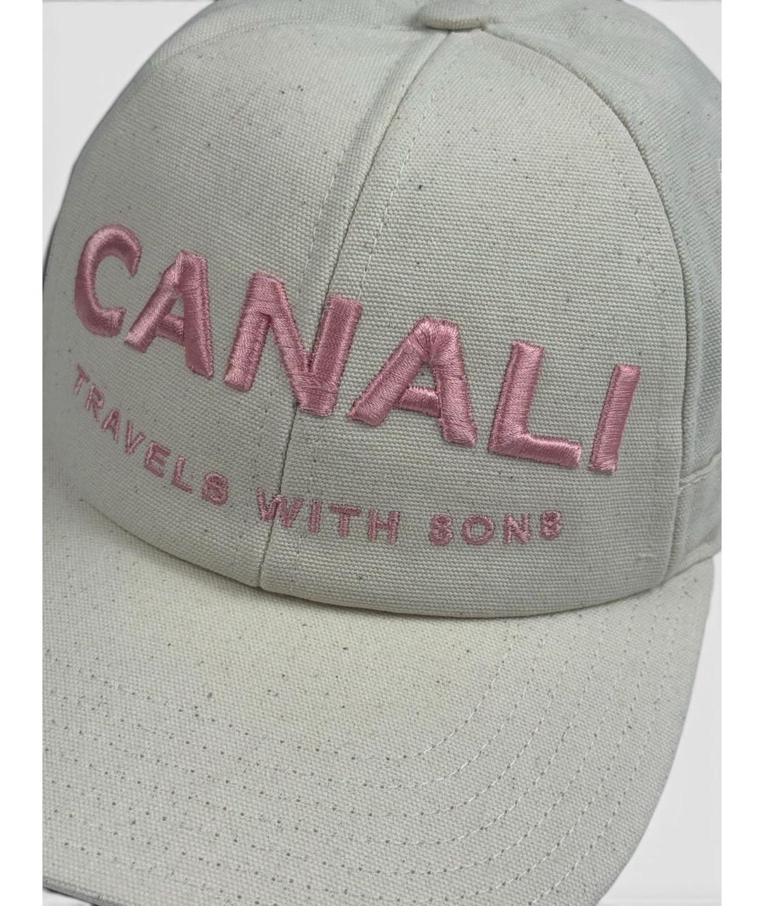 CANALI Бежевая хлопковая кепка/бейсболка, фото 4