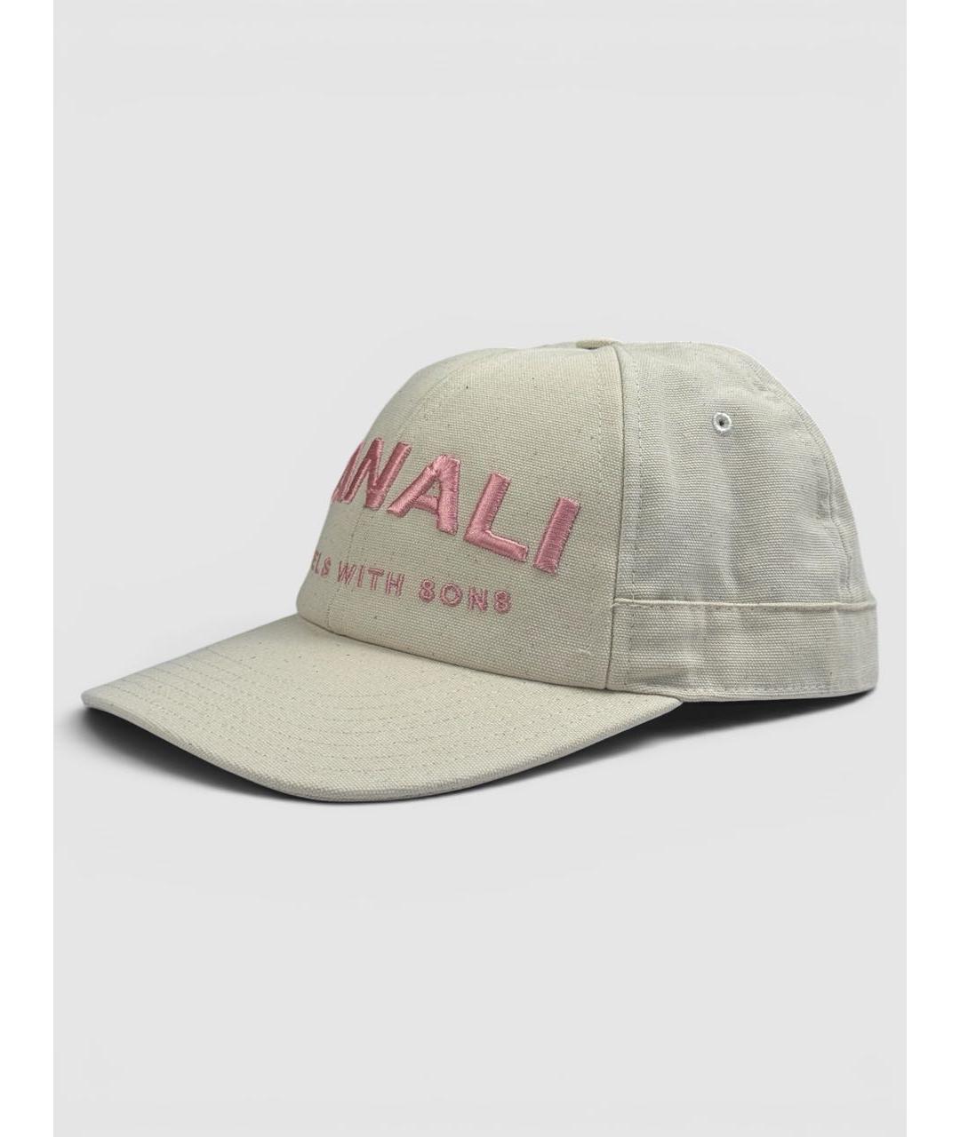 CANALI Бежевая хлопковая кепка/бейсболка, фото 6