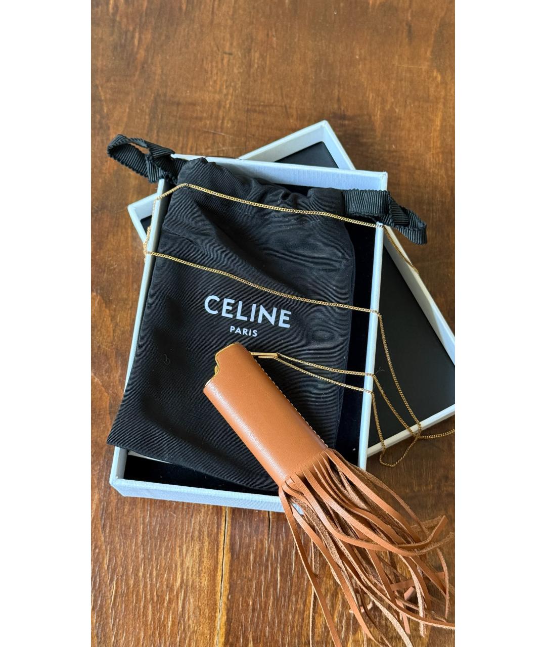 CELINE Бежевая ключница, фото 2