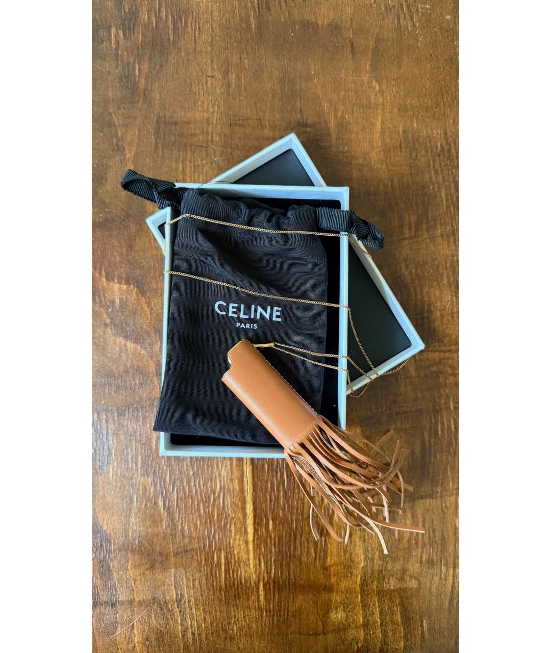 CELINE Бежевая ключница, фото 5