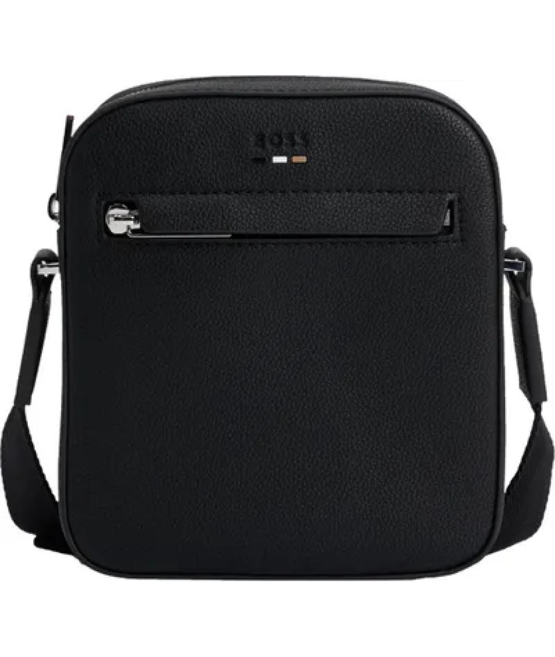 HUGO BOSS Черная сумка на плечо из искусственной кожи, фото 1