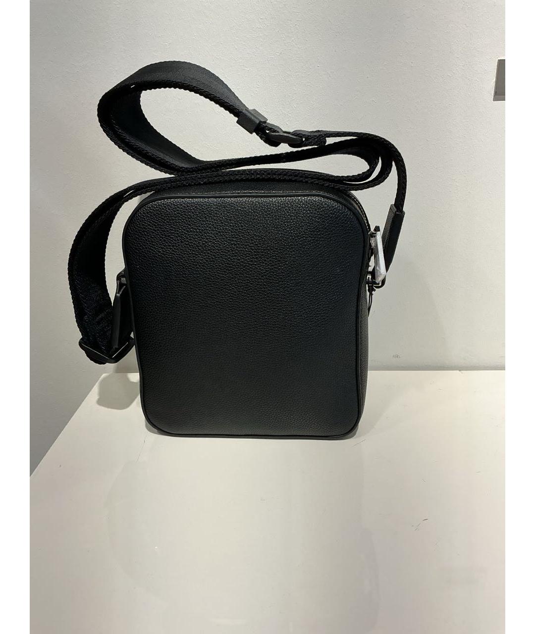 HUGO BOSS Черная сумка на плечо из искусственной кожи, фото 4