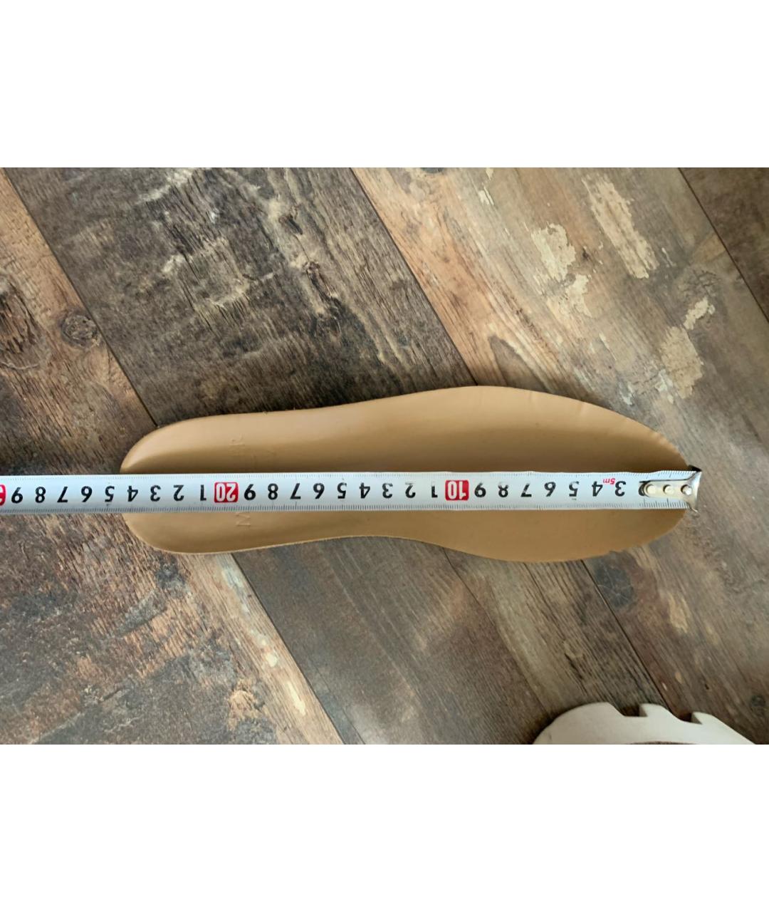 MONCLER Серебряные кожаные ботинки, фото 7