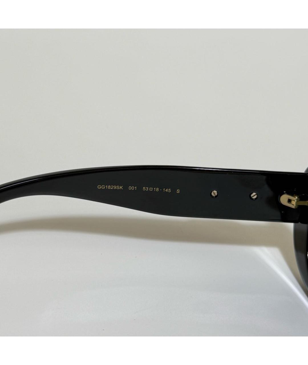 GUCCI Черные пластиковые солнцезащитные очки, фото 4