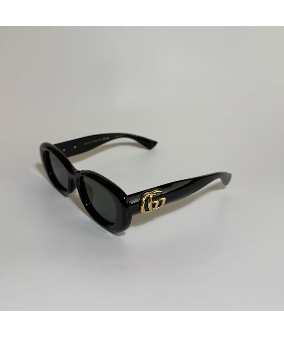 GUCCI Черные пластиковые солнцезащитные очки, фото 2