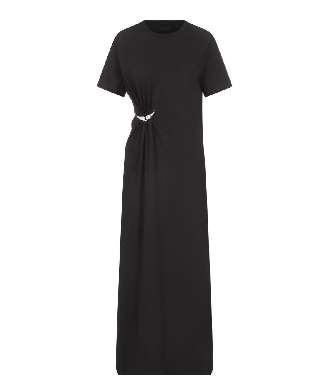 ZADIG & VOLTAIRE Черное хлопковое повседневное платье, фото 1