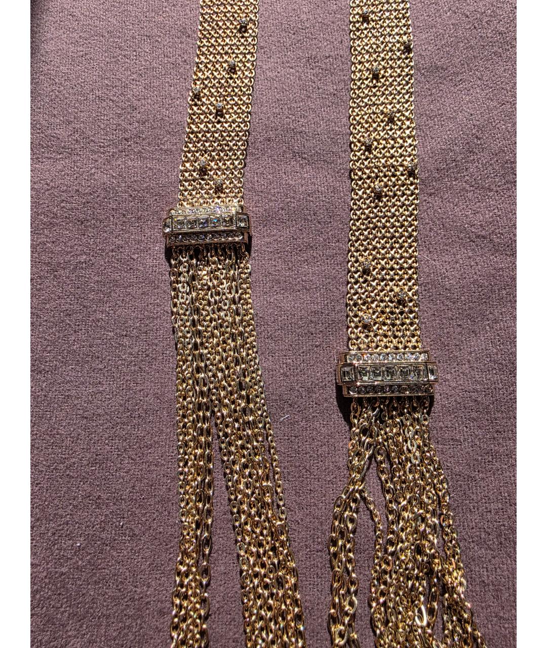 LANVIN Золотое металлическое колье, фото 2