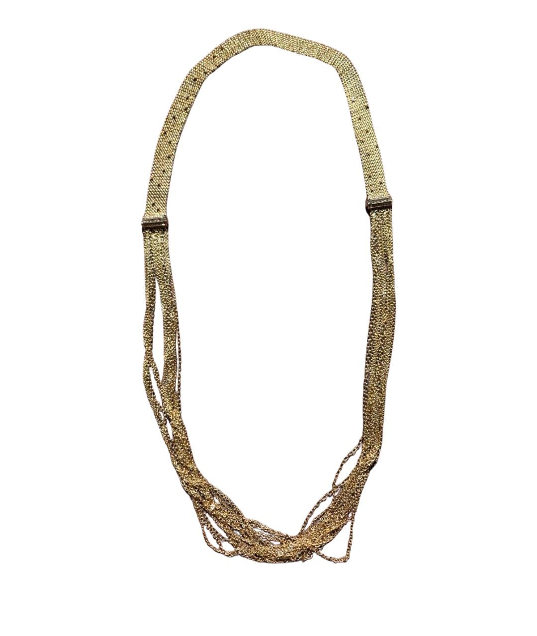 LANVIN Золотое металлическое колье, фото 1