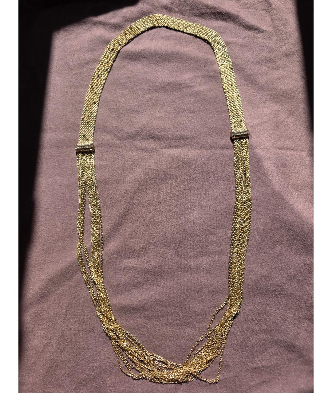LANVIN Золотое металлическое колье, фото 5