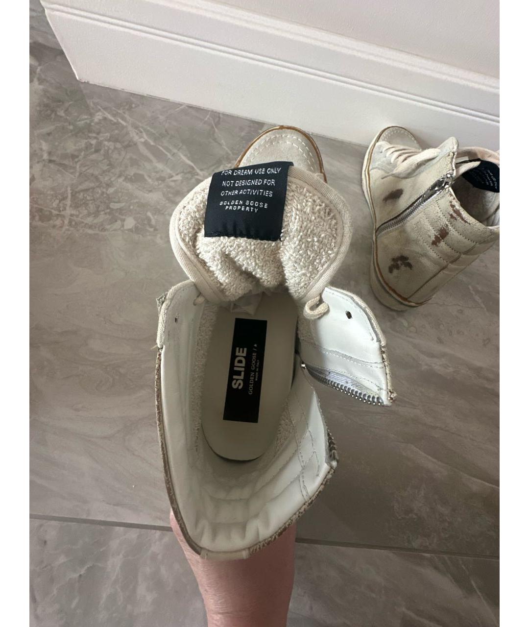 GOLDEN GOOSE DELUXE BRAND Серые кожаные кеды, фото 6