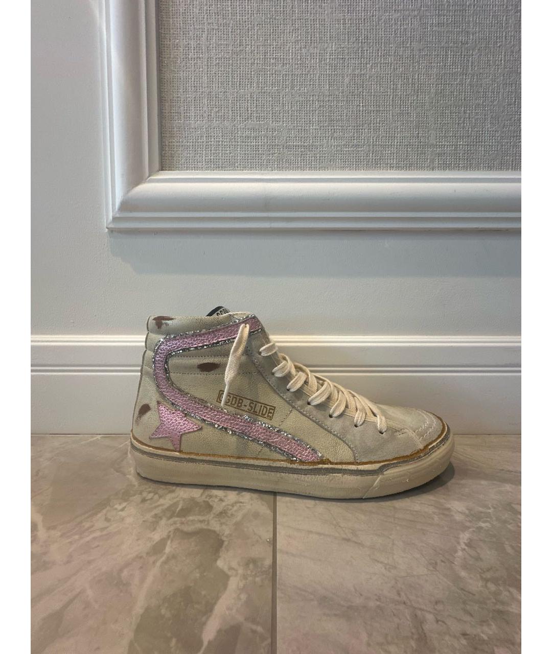 GOLDEN GOOSE DELUXE BRAND Серые кожаные кеды, фото 9