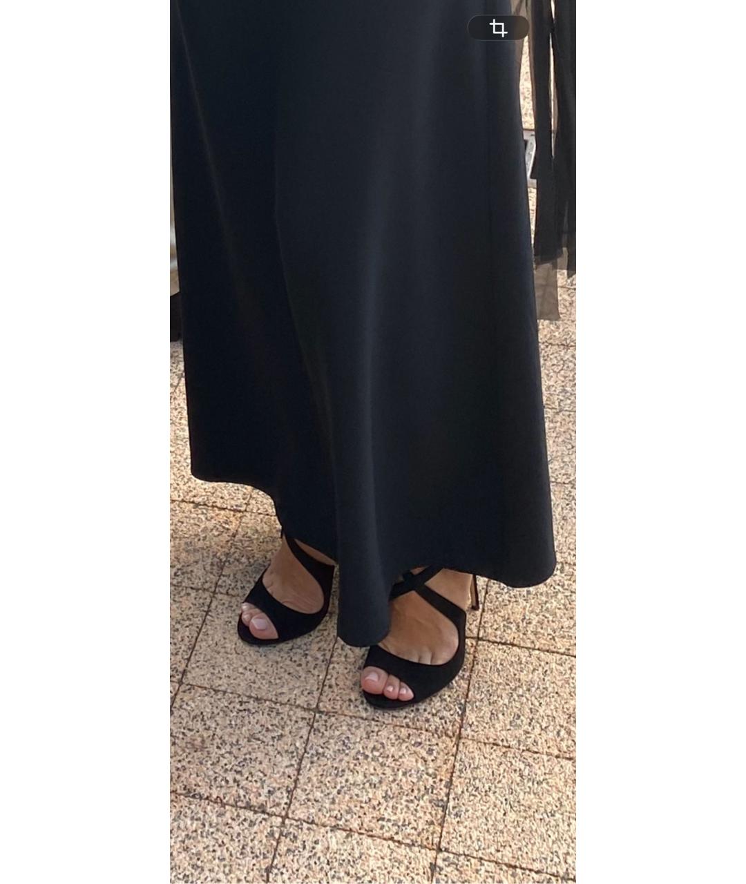 JIMMY CHOO Черные замшевые босоножки, фото 7