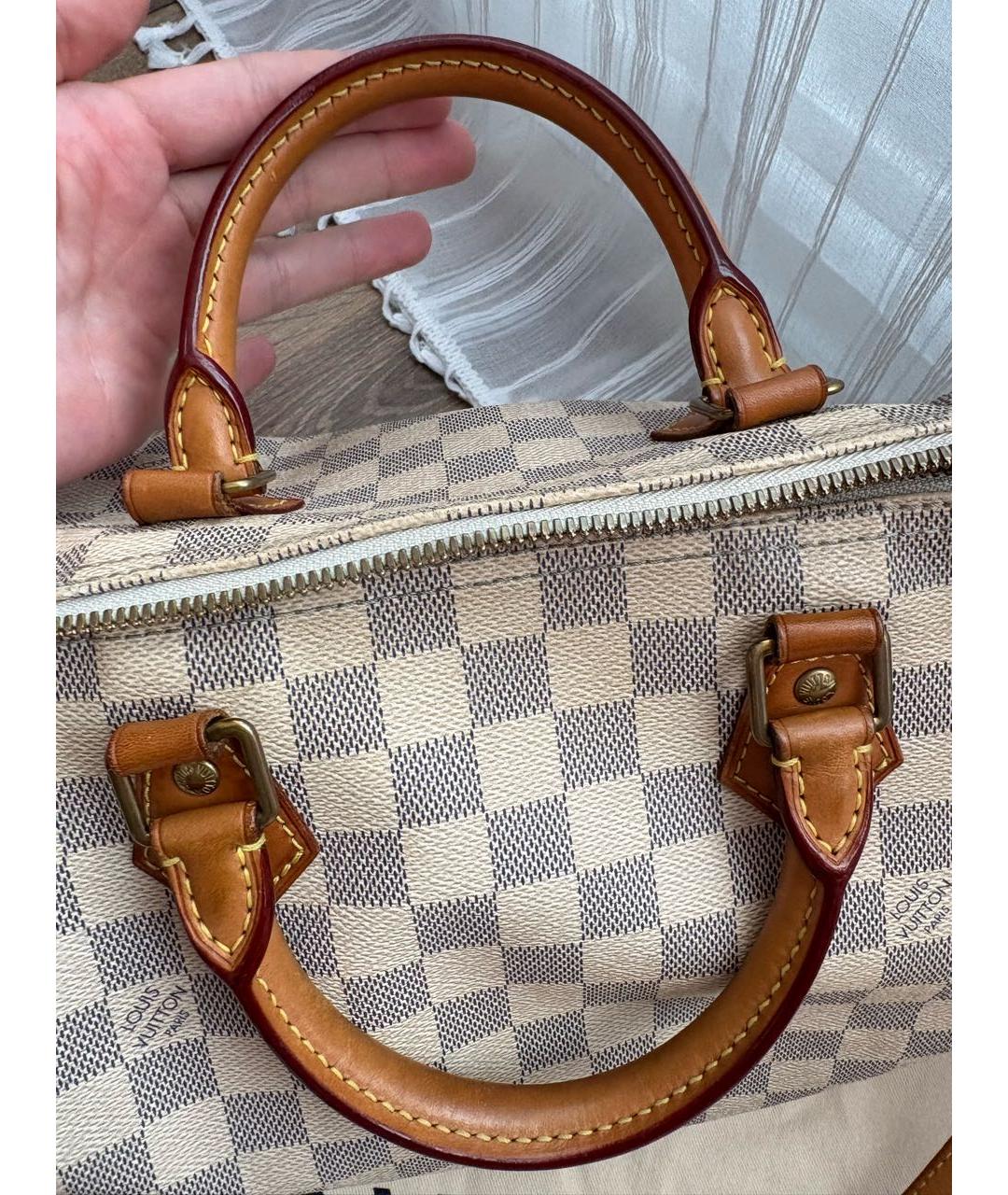 LOUIS VUITTON Бежевая сумка с короткими ручками, фото 4