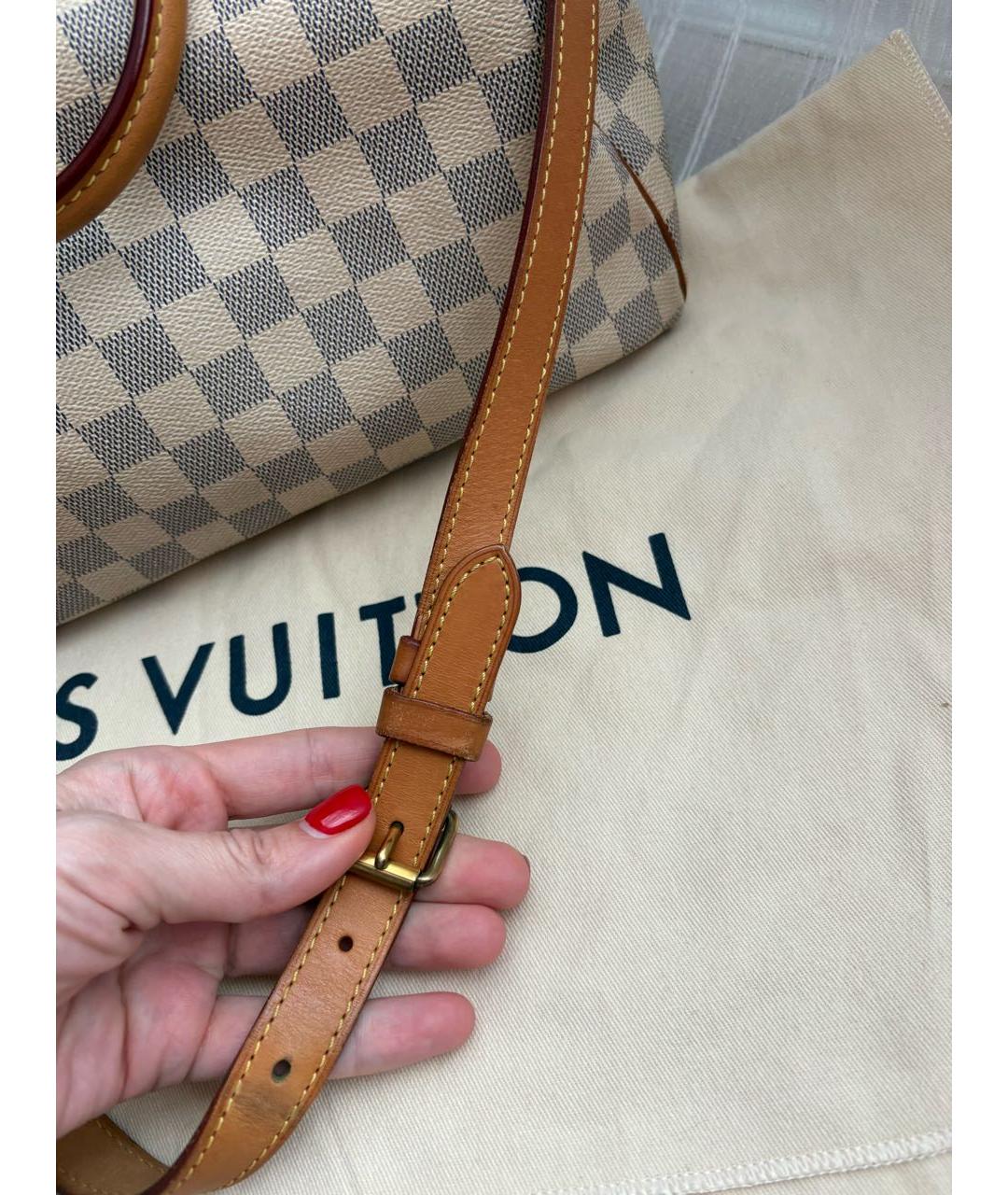 LOUIS VUITTON Бежевая сумка с короткими ручками, фото 5