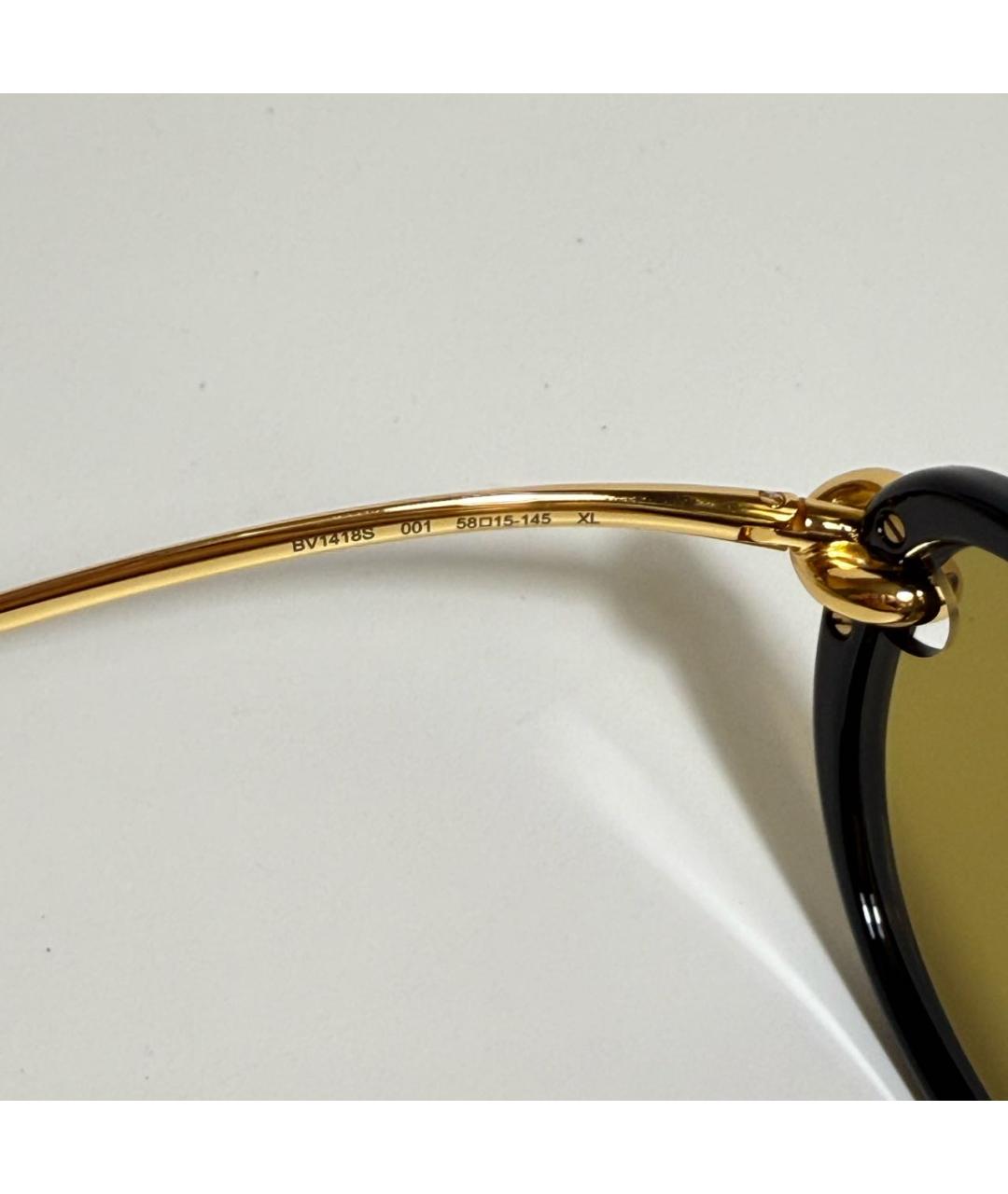 BOTTEGA VENETA Черные металлические солнцезащитные очки, фото 4
