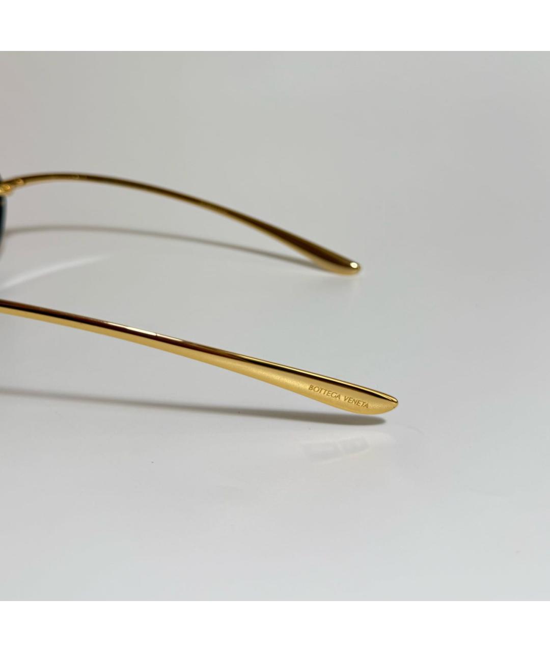 BOTTEGA VENETA Черные металлические солнцезащитные очки, фото 3