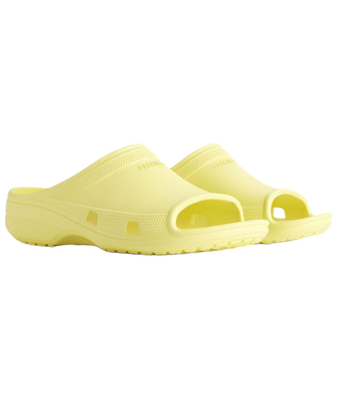 BALENCIAGA Желтые шлепанцы, фото 3