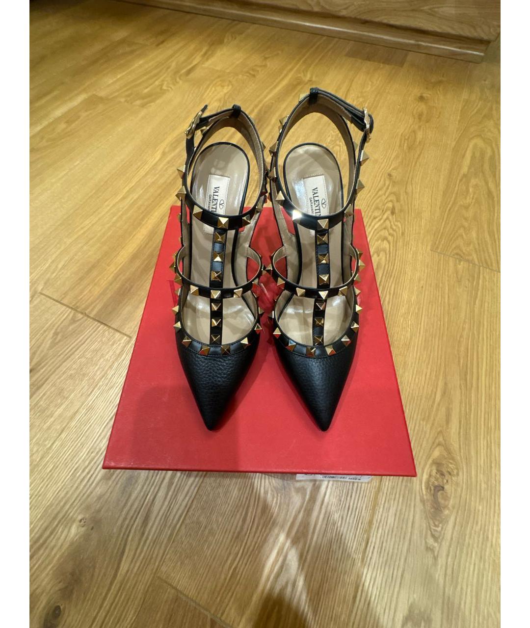 VALENTINO Черные кожаные туфли, фото 2