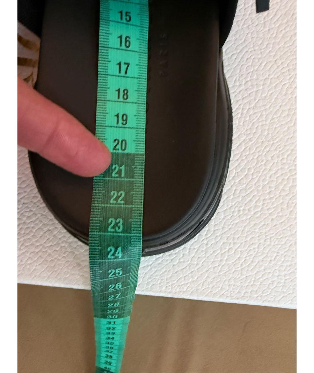 CHRISTIAN DIOR Черные неопреновые шлепанцы, фото 7