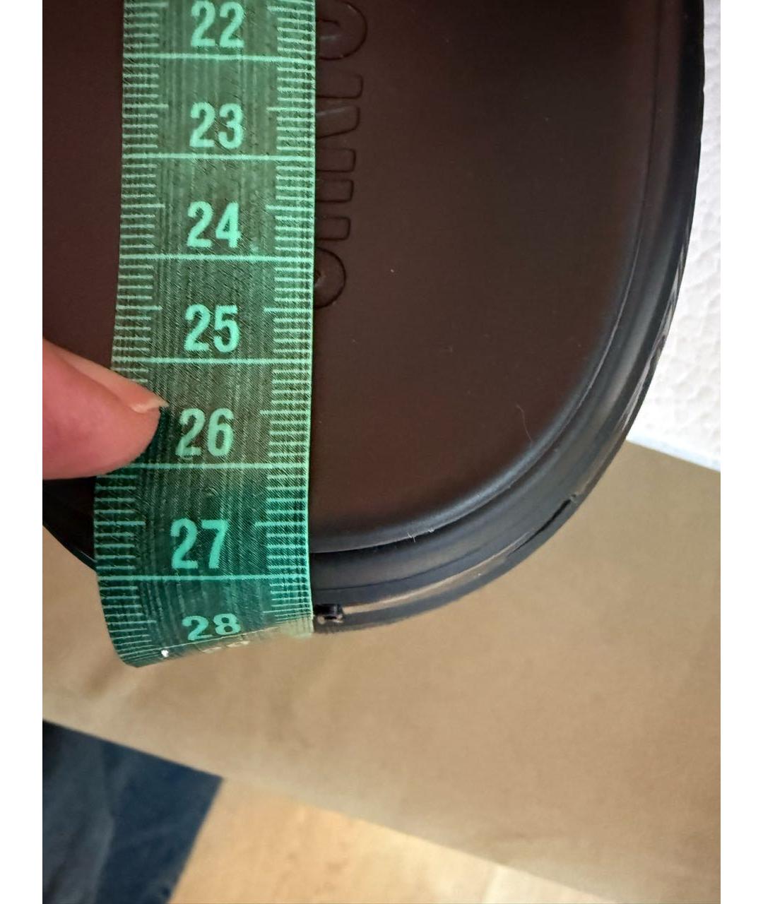 CHRISTIAN DIOR Черные неопреновые шлепанцы, фото 7