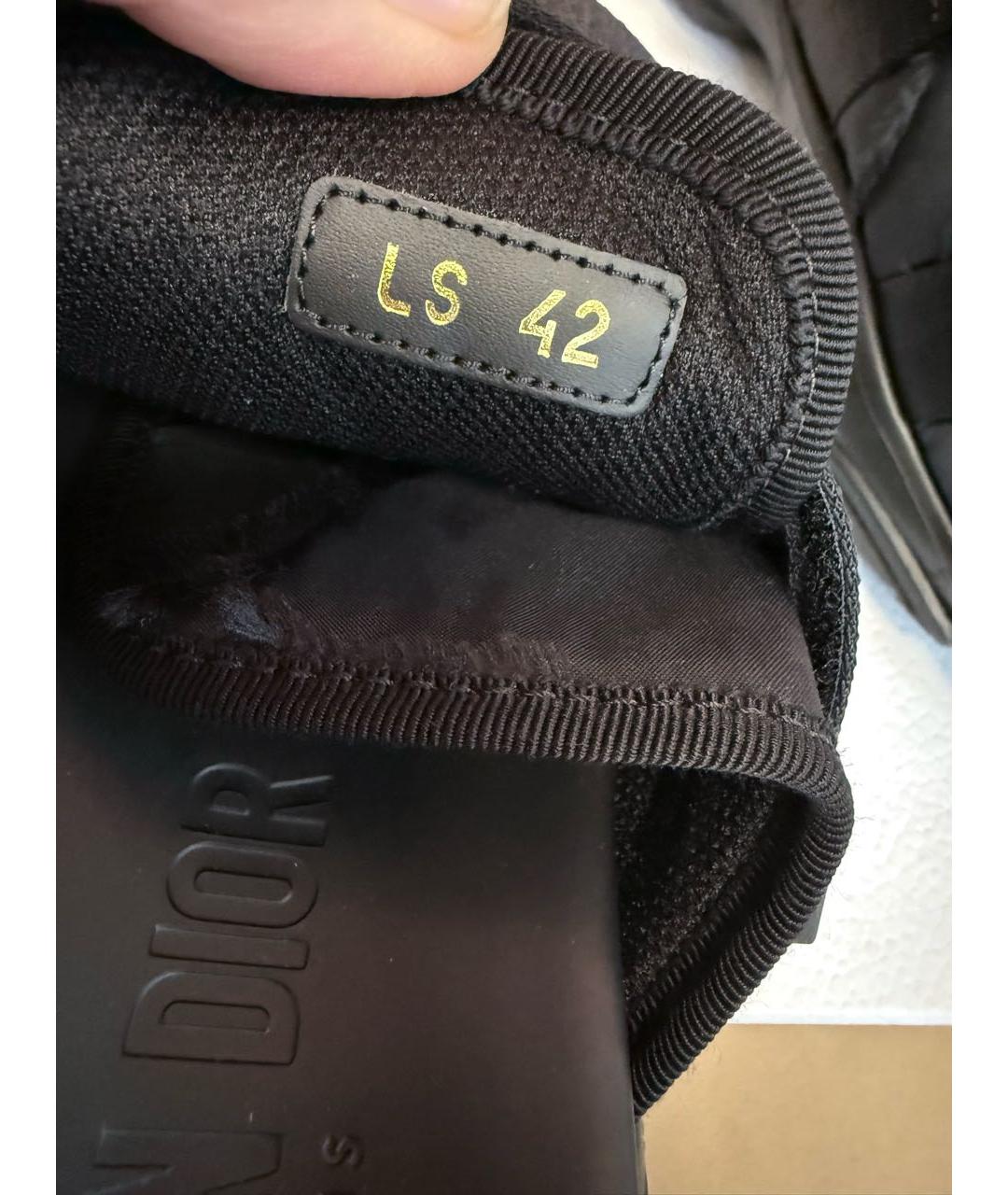 CHRISTIAN DIOR Черные неопреновые шлепанцы, фото 6