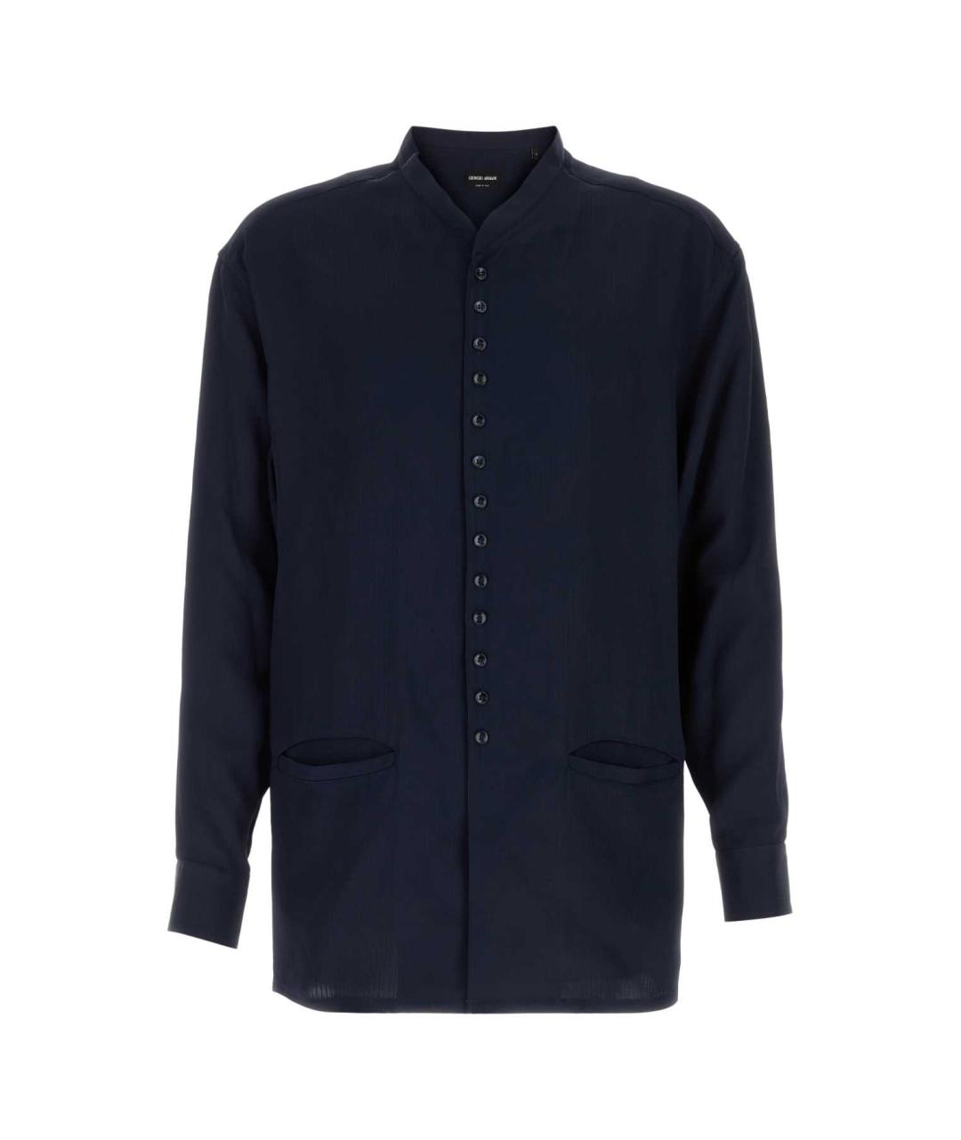 GIORGIO ARMANI Темно-синяя кэжуал рубашка, фото 1